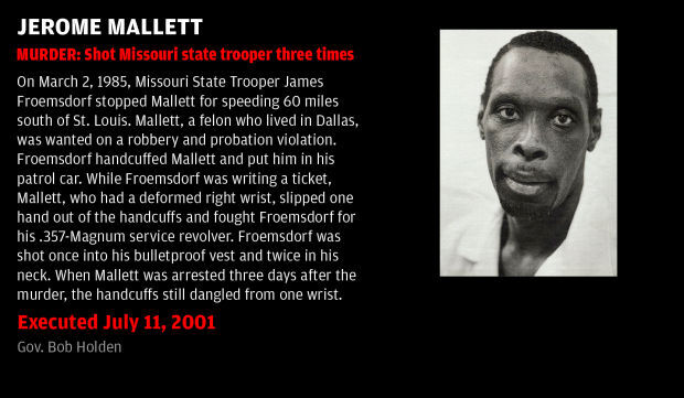 Executed July 11, 2001: Jerome Mallett